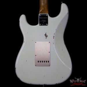 Fender Custom Shop 30th Anniversary LTD 1960 Roasted Stratocaster Relic Birdseye Neck Aged Olympic White - Image 6