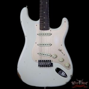 Fender Custom Shop 30th Anniversary LTD 1960 Roasted Stratocaster Relic Birdseye Neck Aged Olympic White - Image 3