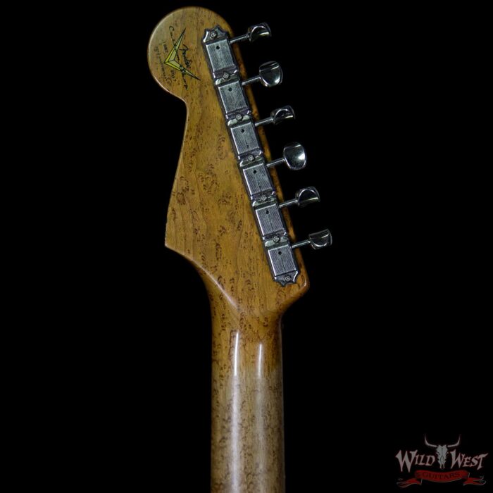 Fender Custom Shop 30th Anniversary LTD 1960 Roasted Stratocaster Relic Birdseye Neck Aged Olympic White - Image 9