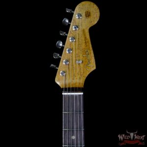 Fender Custom Shop 30th Anniversary LTD 1960 Roasted Stratocaster Relic Birdseye Neck Aged Olympic White - Image 7