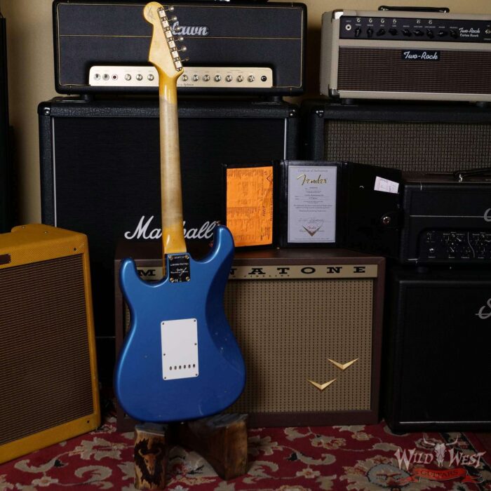 2020 Fender Summer Event LTD Custom Shop 1960 Stratocaster Journeyman Relic Dirty Neck Hand-Wound PUs Aged Lake Placid Blue - Image 9