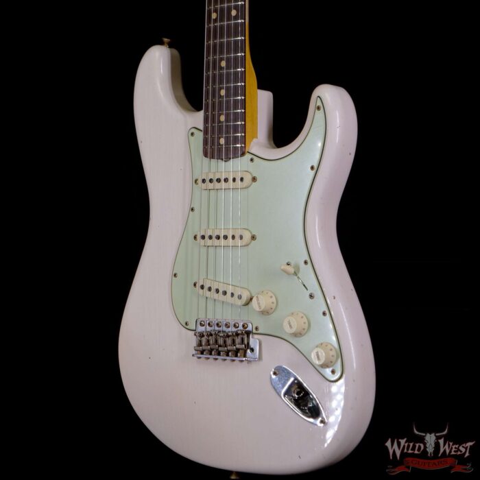 2020 Fender Summer Event LTD Custom Shop 1960 Stratocaster Journeyman Relic Dirty Neck Hand-Wound PUs Super Faded Aged Shell Pink - Image 2