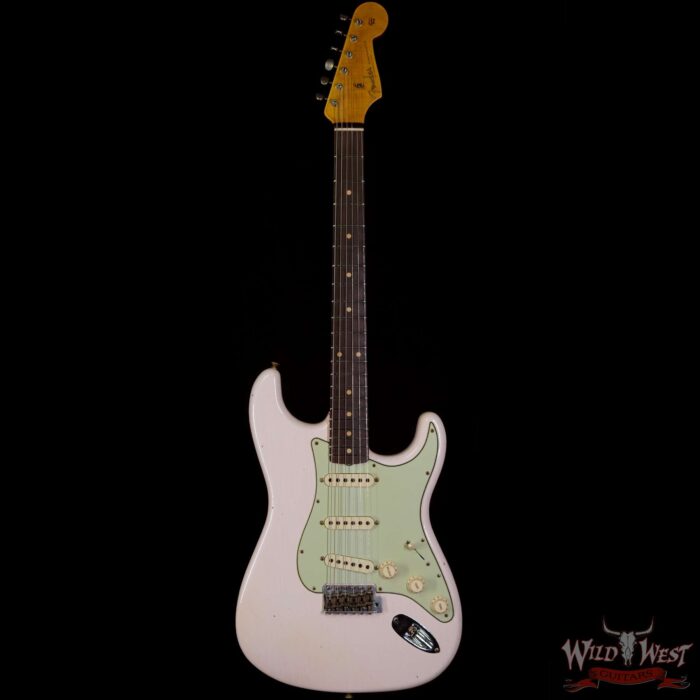2020 Fender Summer Event LTD Custom Shop 1960 Stratocaster Journeyman Relic Dirty Neck Hand-Wound PUs Super Faded Aged Shell Pink - Image 3