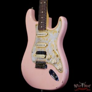 Fender Custom Shop Limited Edition Tyler Bryant “Pinky” Stratocaster HSS Relic Aged Shell Pink - Image 2