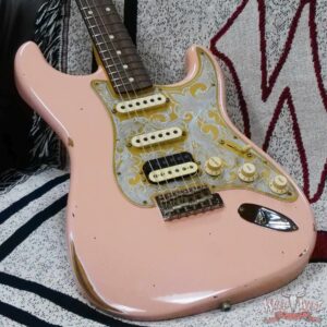 Fender Custom Shop Limited Edition Tyler Bryant “Pinky” Stratocaster HSS Relic Aged Shell Pink - Image 9