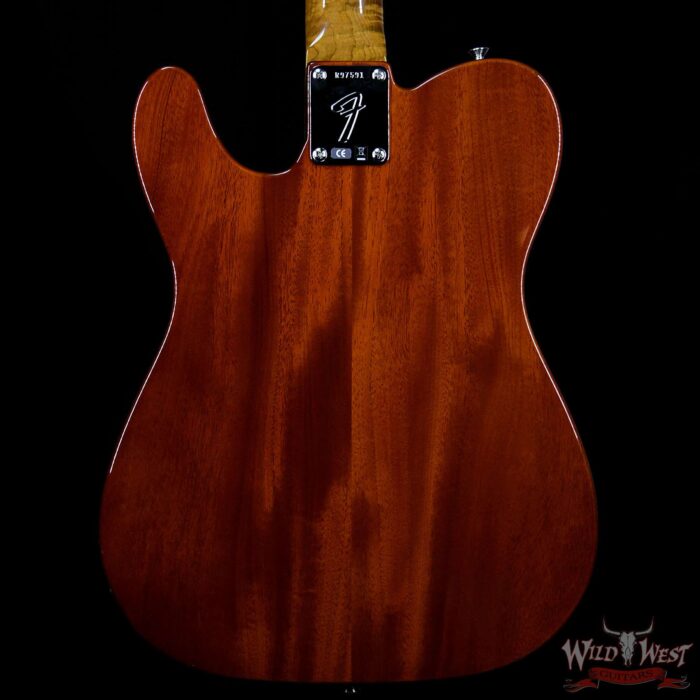 Fender Custom Shop Thinline Telecaster Deluxe NOS P-90 PU Fat Head Roasted Flame Neck Orange - Image 6
