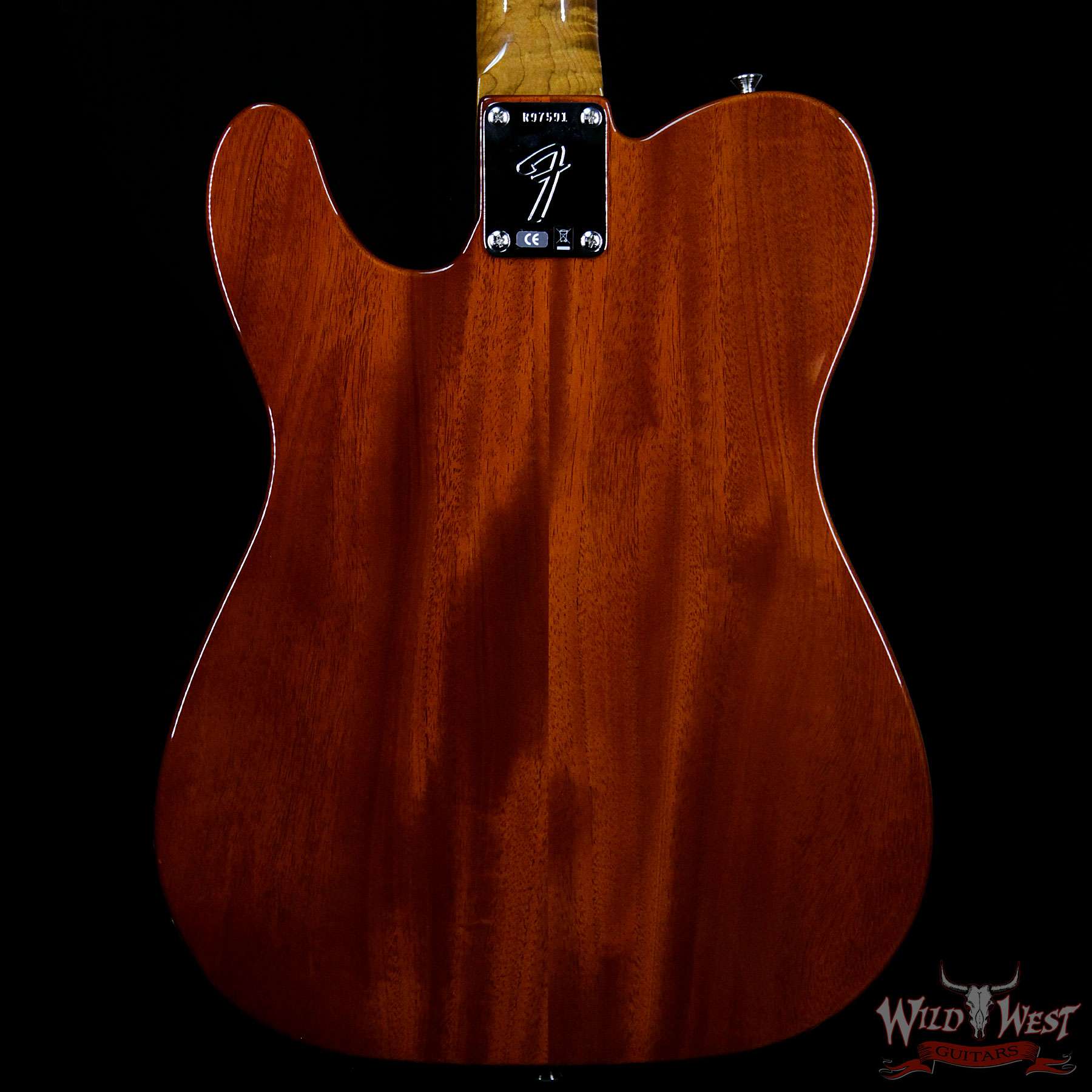 fendercs-thinlineteledlx-r97591-bb__wwg.jpg Fender Custom Shop Thinline Telecaster Deluxe NOS P-90 PU Fat Head Roasted Flame Neck Orange - Image 6