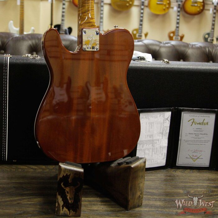 Fender Custom Shop Thinline Telecaster Deluxe NOS P-90 PU Fat Head Roasted Flame Neck Orange - Image 14