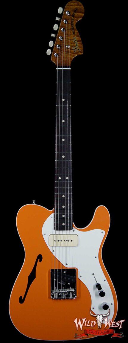 Fender Custom Shop Thinline Telecaster Deluxe NOS P-90 PU Fat Head Roasted Flame Neck Orange