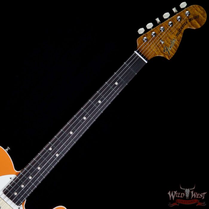 Fender Custom Shop Thinline Telecaster Deluxe NOS P-90 PU Fat Head Roasted Flame Neck Orange - Image 8