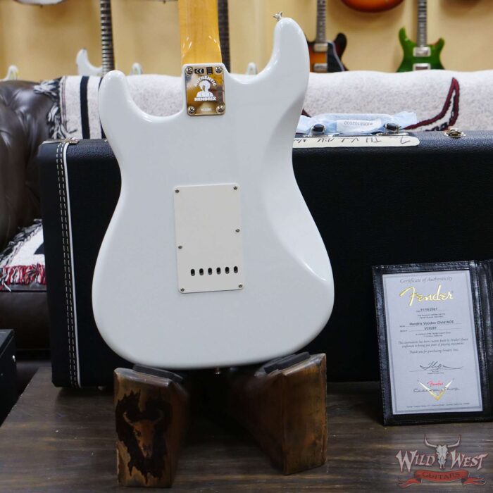 Fender Custom Shop Jimi Hendrix Voodoo Child Signature Stratocaster Maple Fingerboard NOS Olympic White - Image 11
