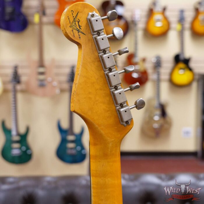 Fender Custom Shop 2021 NAMM Limited Edition 1961 Stratocaster Hardtail Hand-Wound PUs Relic Olympic White - Image 11