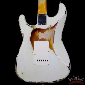 Fender Custom Shop White Lightning 2.0 Stratocaster Heavy Relic HSS 22 Frets Rosewood Board 3 Tone Sunburst - Image 6