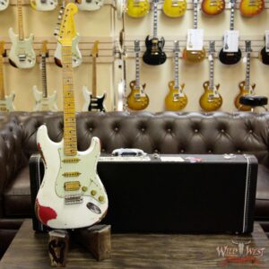 Fender Custom Shop White Lightning 2.0 HSS Stratocaster Heavy Relic Maple Board 21 Frets Torino Red - Image 12