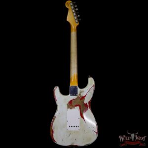 Fender Custom Shop White Lightning 2.0 HSS Stratocaster Heavy Relic Maple Board 22 Frets Torino Red - Image 6