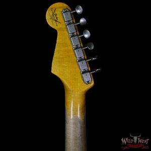 Fender Custom Shop White Lightning 2.0 Stratocaster Heavy Relic HSS 21 Frets OWT over Aged Black - Image 10