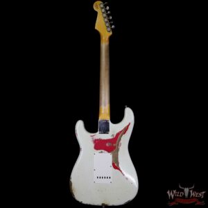 Fender Custom Shop White Lightning 2.0 HSS Stratocaster Heavy Relic Rosewood 21 Frets Torino Red - Image 6