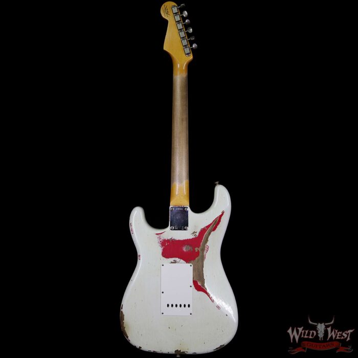 Fender Custom Shop White Lightning 2.0 HSS Stratocaster Heavy Relic Rosewood 21 Frets Torino Red - Image 6