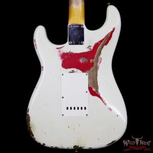 Fender Custom Shop White Lightning 2.0 HSS Stratocaster Heavy Relic Rosewood 21 Frets Torino Red - Image 7