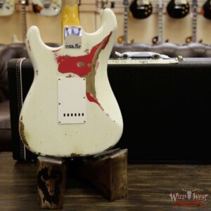 Fender Custom Shop White Lightning 2.0 HSS Stratocaster Heavy Relic Rosewood 21 Frets Torino Red - Image 15