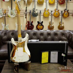 Fender Custom Shop White Lightning Floyd Rose HSS Stratocaster Heavy Relic Maple Neck 21 Frets 3 Tone Sunburst - Image 13