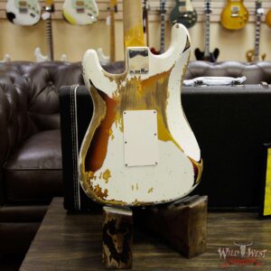 Fender Custom Shop White Lightning Floyd Rose HSS Stratocaster Heavy Relic Maple Neck 21 Frets 3 Tone Sunburst - Image 14