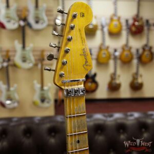 Fender Custom Shop White Lightning Floyd Rose HSS Stratocaster Heavy Relic Maple Neck 21 Frets 3 Tone Sunburst - Image 7