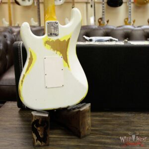 Fender Custom Shop White Lightning FR Stratocaster 21 Frets Heavy Relic OWT Over Graffiti Yellow - Image 15