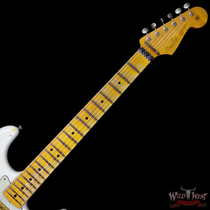 Fender Custom Shop White Lightning FR Stratocaster 21 Frets Heavy Relic OWT Over Graffiti Yellow - Image 9