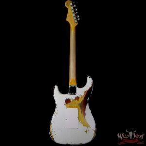 Fender Custom Shop White Lightning Stratocaster Floyd Rose HSS Rosewood Fingerboard 3 Tone Sunburst - Image 5