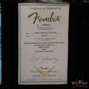 Fender Custom Shop White Lightning Stratocaster Floyd Rose HSS Rosewood Fingerboard 3 Tone Sunburst - Image 15