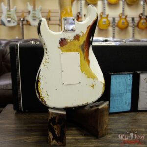 Fender Custom Shop White Lightning Stratocaster Floyd Rose HSS Rosewood Fingerboard 3 Tone Sunburst - Image 14