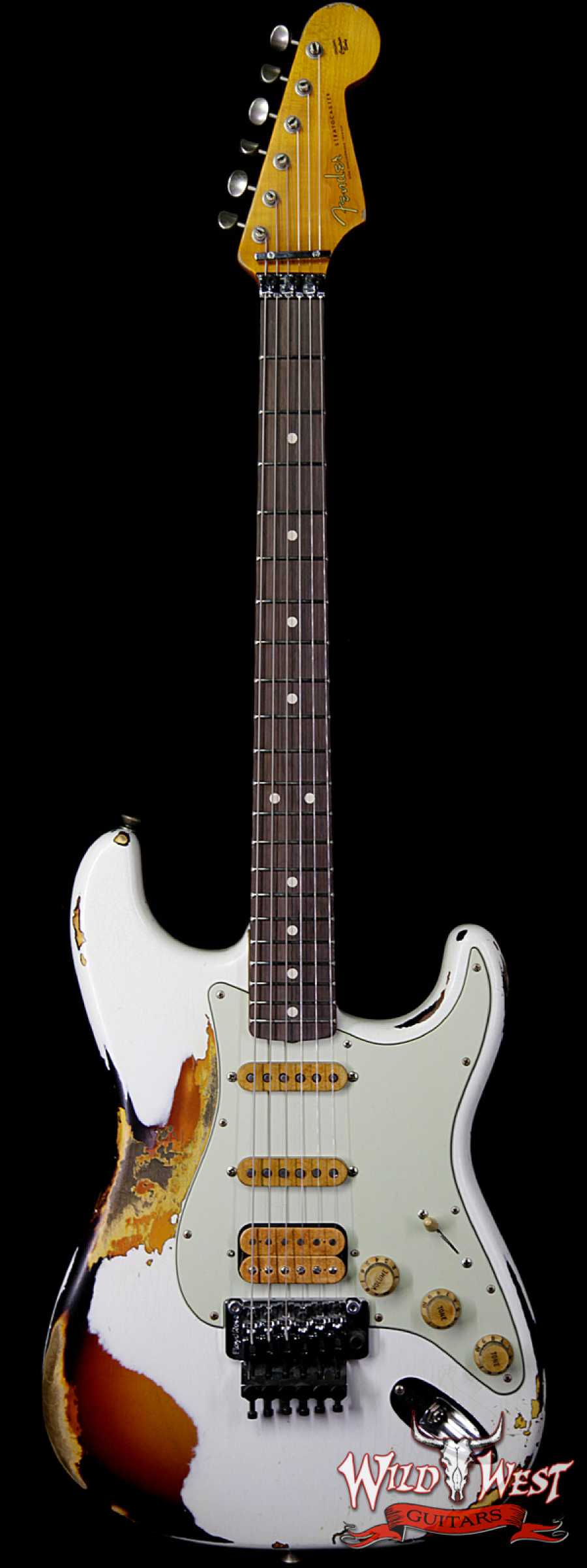 fendercs-whitelightningfr-rw21-3ts-r96228-main__wwg_large.jpg Fender Custom Shop White Lightning Stratocaster Floyd Rose HSS Rosewood Fingerboard 3 Tone Sunburst - Image 1
