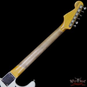 Fender Custom Shop White Lightning FR HSS Stratocaster Heavy Relic Rosewood 21 Frets OWT over Black - Image 11