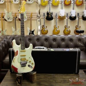 Fender Custom Shop White Lightning Floyd Stratocaster Heavy Relic Rosewood Board 21 Frets Torino Red - Image 12