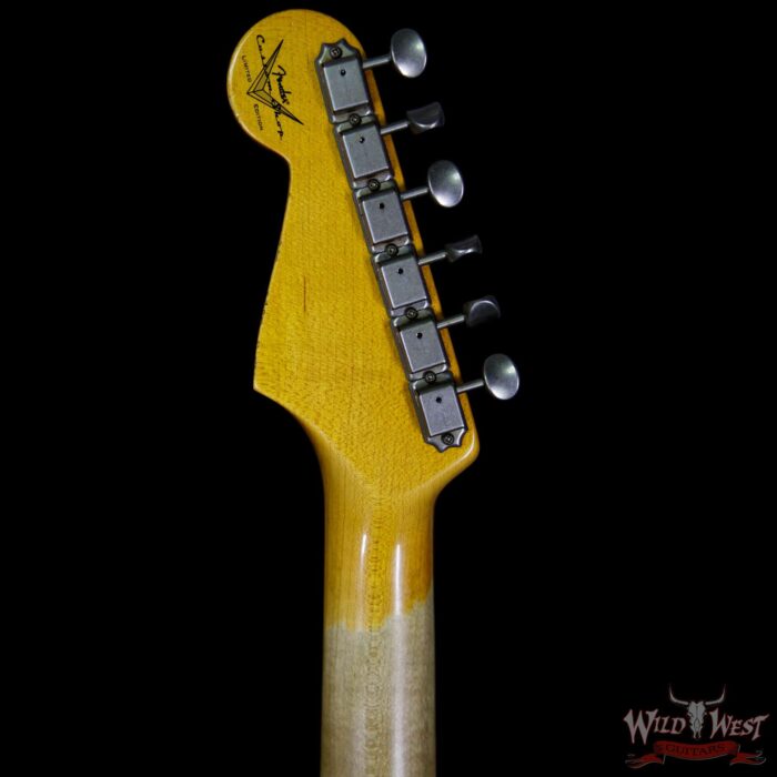 Fender Custom Shop White Lightning HSS Floyd Rose Stratocaster Heavy Relic 22 Frets Torino Red - Image 10
