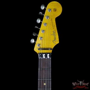 Fender Custom Shop White Lightning HSS Floyd Rose Stratocaster Heavy Relic 22 Frets Torino Red - Image 8