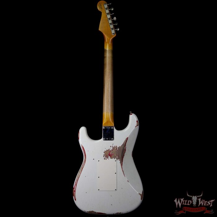 Fender Custom Shop White Lightning Straocastser Floyd Rose HSS Maple Neck 22 Frets Torino Red - Image 5