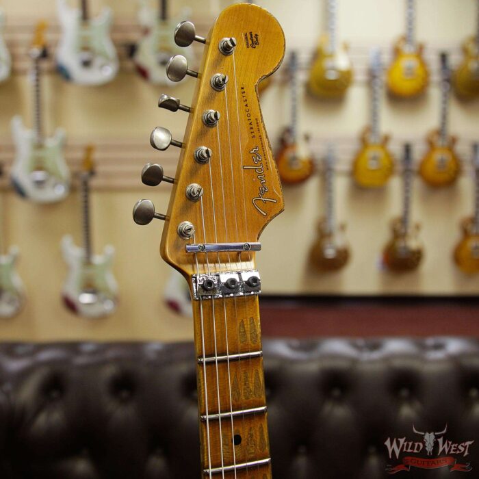 Fender Custom Shop White Lightning Straocastser Floyd Rose HSS Maple Neck 22 Frets Torino Red - Image 7