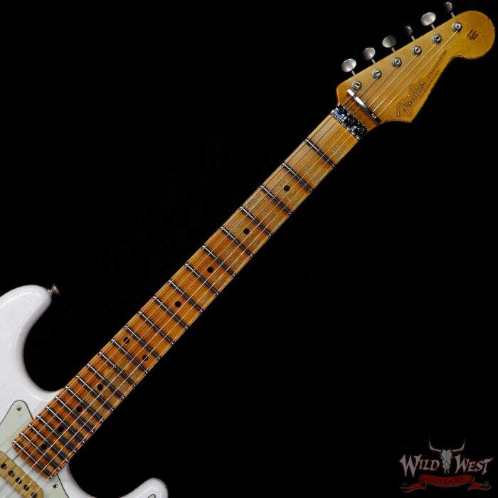Fender Custom Shop White Lightning Straocastser Floyd Rose HSS Maple Neck 22 Frets Torino Red - Image 8