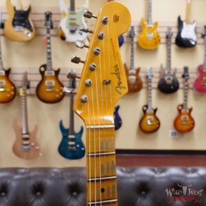 Fender Custom Shop Wild West White Lightning 2.0 Stratocaster HSS Maple Board 22 Frets Heavy Relic Lake Placid Blue - Image 7