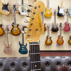 Fender Custom Shop Wild West White Lightning 2.0 Stratocaster HSS Rosewood Board 21 Frets Heavy Relic Lake Placid Blue - Image 7