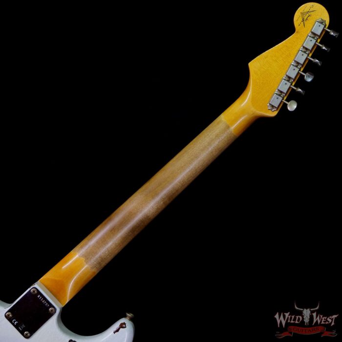 Fender Custom Shop Wild West White Lightning Stratocaster HSS Floyd Rose Maple Board 22 Frets Heavy Relic 2 Tone Sunburst - Image 5