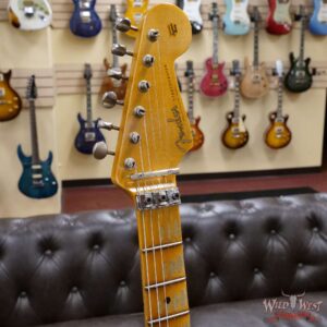 Fender Custom Shop Wild West White Lightning Stratocaster HSS Floyd Rose Maple Board 22 Frets Heavy Relic 2 Tone Sunburst - Image 7