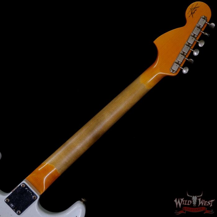 Fender Custom Shop Wild West White Lightning Stratocaster Floyd Rose Heavy Relic Maple Fingeboard Black - Image 5