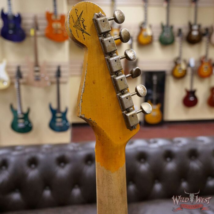 Fender Custom Shop Wild West White Lightning Stratocaster 2.0 Heavy Relic Maple Board Fiesta Red - Image 10