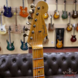 Fender Custom Shop Wild West White Lightning Stratocaster 2.0 Heavy Relic Maple Board Fiesta Red - Image 6
