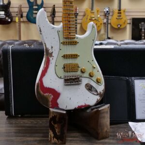 Fender Custom Shop Wild West White Lightning Stratocaster 2.0 Heavy Relic Maple Fingeboard Fiesta Red - Image 8