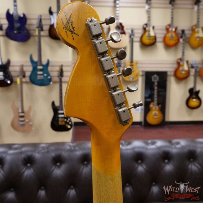 Fender Custom Shop Wild West White Lightning Stratocaster 2.0 Heavy Relic Maple Fingeboard Fiesta Red - Image 11