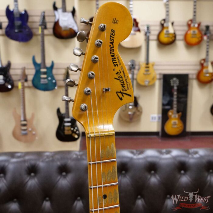 Fender Custom Shop Wild West White Lightning Stratocaster 2.0 Heavy Relic Maple Fingeboard Fiesta Red - Image 7